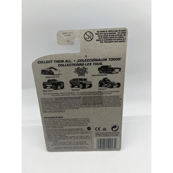 2004 Hot Wheels Scrapheads 3/5 Humvee Yellow Cheetah #155 NIB - Picture 4 of 4